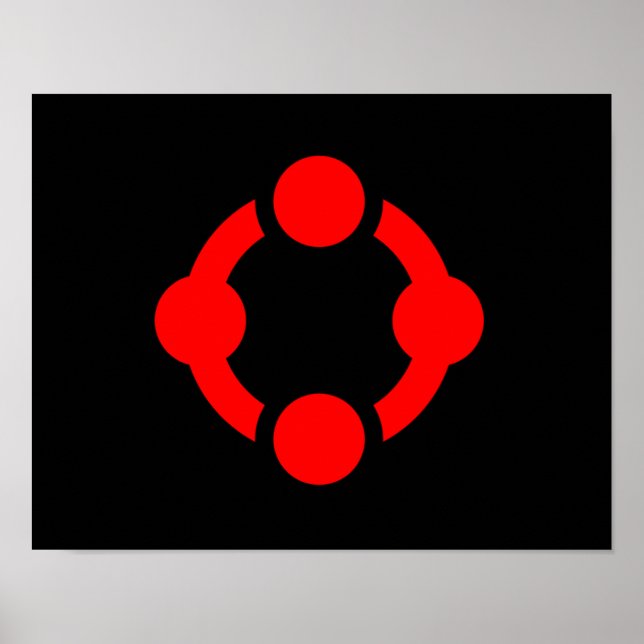 Poster Bandeira do Orgulho Niche (Preta) (Frente)