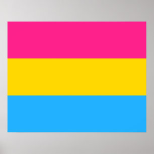 Poster Bandeira do Orgulho Pansexual