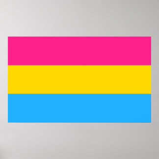 Poster Bandeira do Orgulho Pansexual LGBTQ