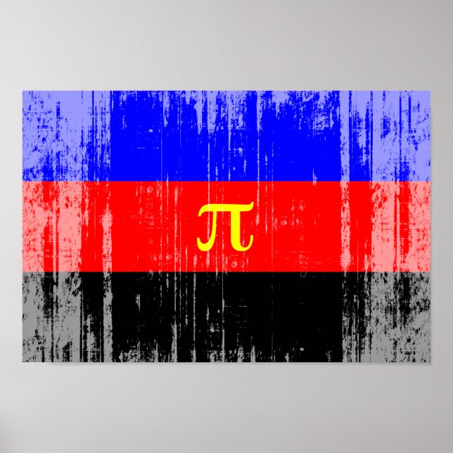 Póster Bandeira do Orgulho Poliamoroso (Frente)