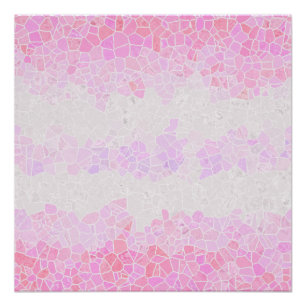 Póster Bandeira do Orgulho Pomosssexual Abstrato Mosaico 