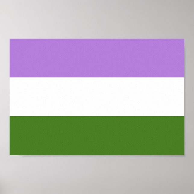 Poster Bandeira do Orgulho Queer (Frente)