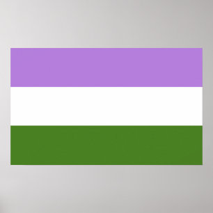 Poster Bandeira do Orgulho Queer
