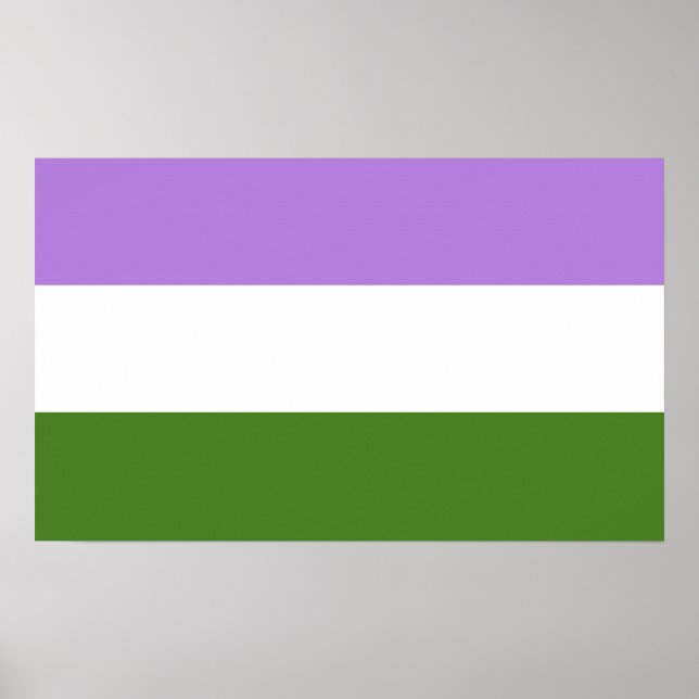 Poster Bandeira do Orgulho Queer (Frente)