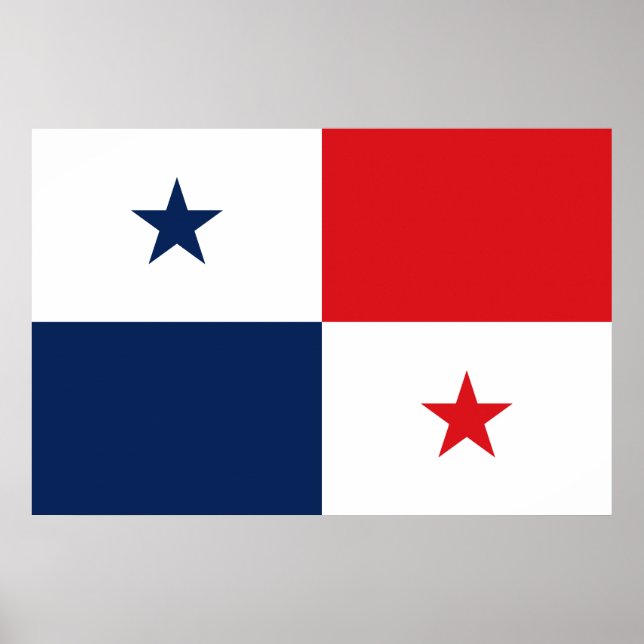 Poster Bandeira do Panamá (Frente)