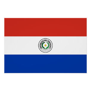Póster Bandeira do Paraguai
