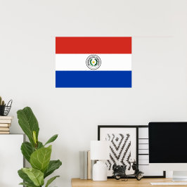 Poster bandeira do Paraguai