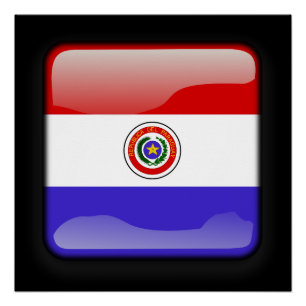 Póster Bandeira do Paraguai