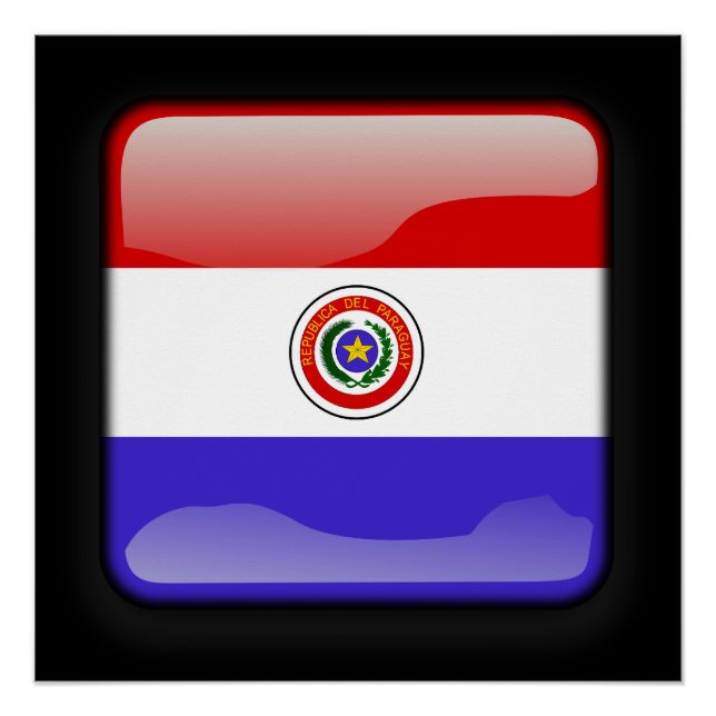 Póster Bandeira do Paraguai (Frente)