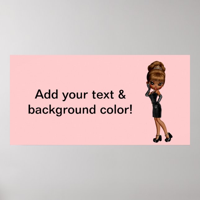 Póster Bandeira do Partido da Princesa Diva Africana Amer (Frente)