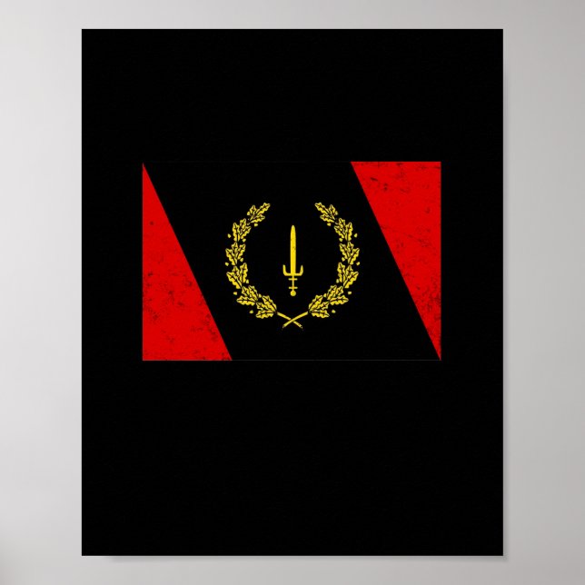 Poster Bandeira do Patrimônio Negro Americano em 1967 (Frente)