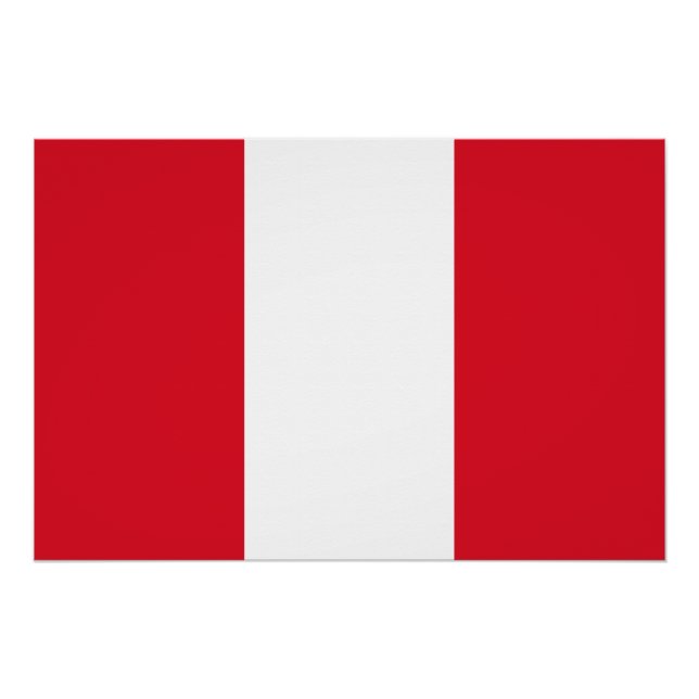 Póster Bandeira do Peru (Frente)