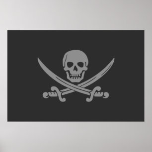 Poster Bandeira do Pirata da Cinza Escura