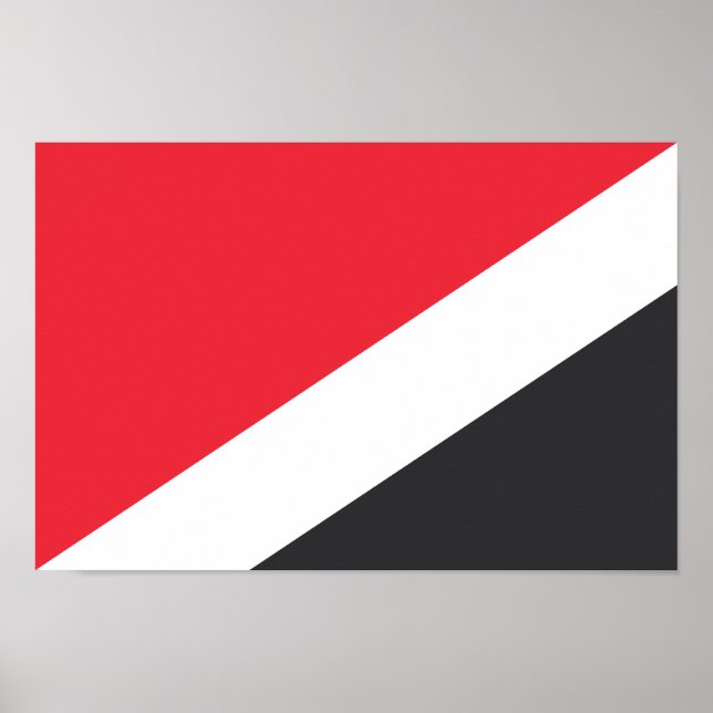 Poster Bandeira do Principado de Sealand (Frente)