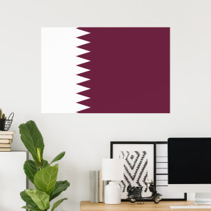 Poster bandeira do Qatar