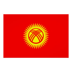 Póster Bandeira do Quirguistão