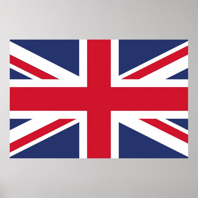Poster Bandeira do Reino Unido (Frente)