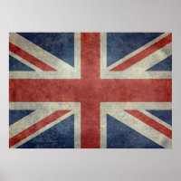 Bandeira do Reino Unido - Retro Vintage