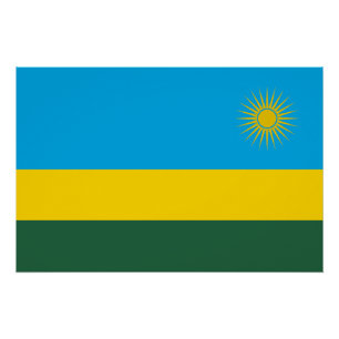 Póster Bandeira do Ruanda