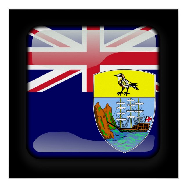 Póster Bandeira do Santo Helena (Frente)