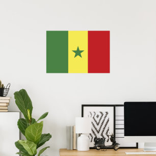 Poster bandeira do Senegal