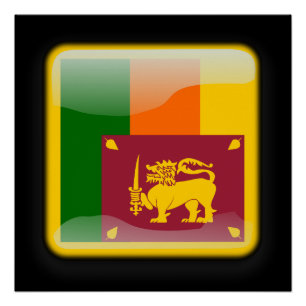 Póster Bandeira do Sri Lanka