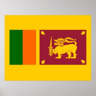 Poster Bandeira do Sri Lanka