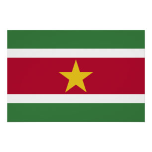 Póster Bandeira do Suriname