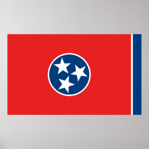 Póster Bandeira do Tennessee