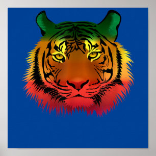 Poster Bandeira do Tigre jamaicano legal