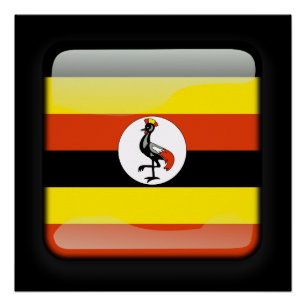 Póster Bandeira do Uganda