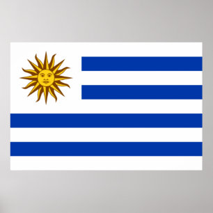 Poster Bandeira do Uruguai