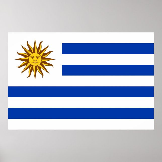 Poster Bandeira do Uruguai (Frente)
