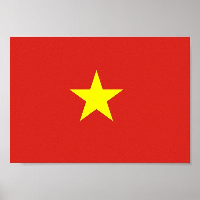 Póster bandeira do Vietname (Frente)