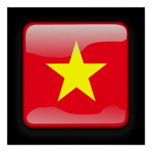 Póster Bandeira do Vietname