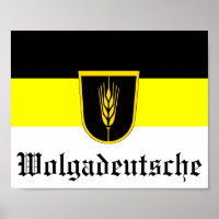 Bandeira do Wolgadeutsche (versão em preto/amarelo
