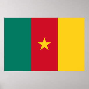 Poster Bandeira dos Camarões