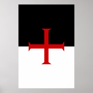 Póster Bandeira dos Cavaleiros Templários