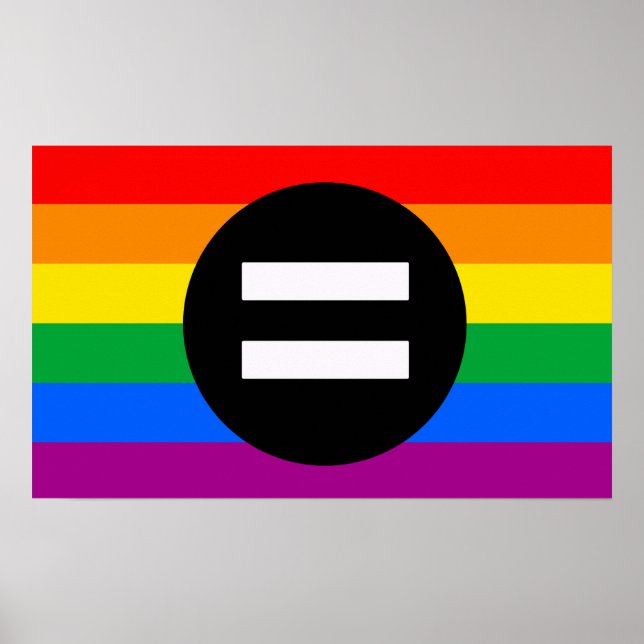 Póster Bandeira dos Direitos Gay (Frente)