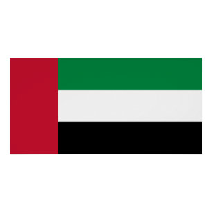 Póster Bandeira dos Emirados Árabes Unidos