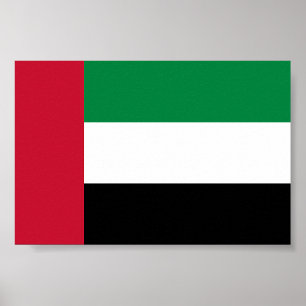 Poster Bandeira dos Emirados Árabes Unidos