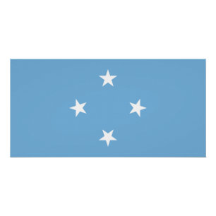 Póster Bandeira dos Estados Federados da Micronésia