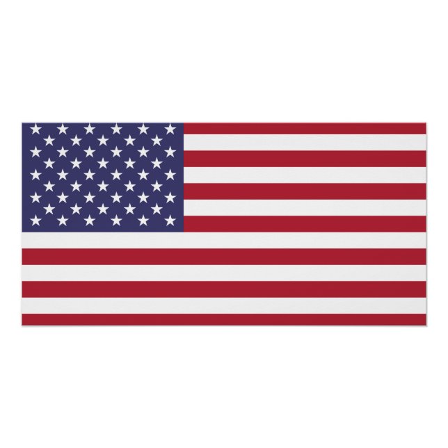 Póster Bandeira dos Estados Unidos (Frente)