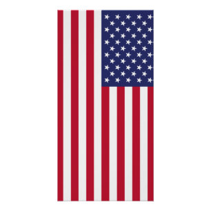 Póster Bandeira dos Estados Unidos da América