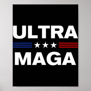 Poster Bandeira dos Estados Unidos Ultra Maga 3