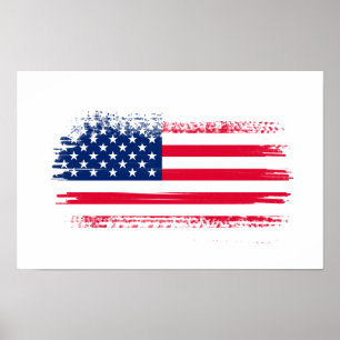 Poster bandeira dos EUA