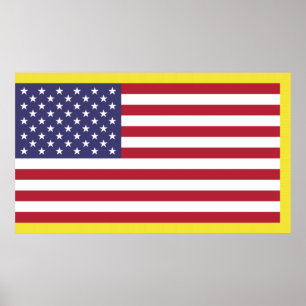 Poster Bandeira dos EUA (Militar)