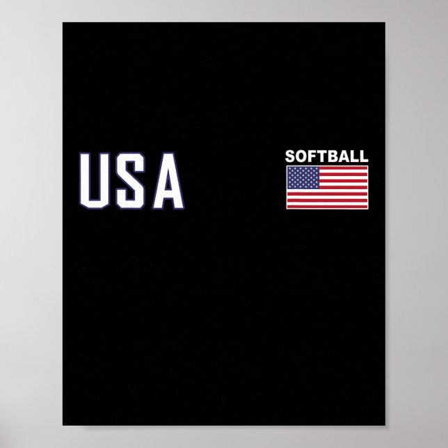 Poster Bandeira dos EUA Softll Equipamento de Equipe Femi (Frente)