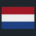 Póster Bandeira dos Países Baixos<br><div class="desc">Bandeira patriótica dos Países Baixos.</div>