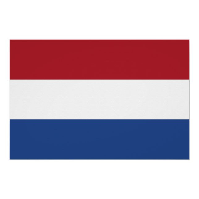 Póster Bandeira dos Países Baixos (Frente)